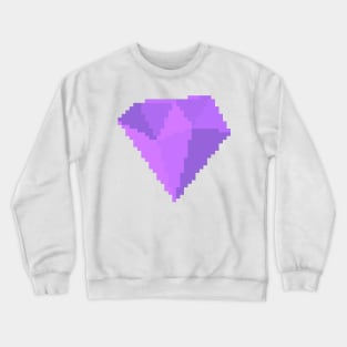 Amethyst Gem Pixel Art Crewneck Sweatshirt